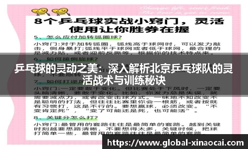 乒乓球的灵动之美：深入解析北京乒乓球队的灵活战术与训练秘诀